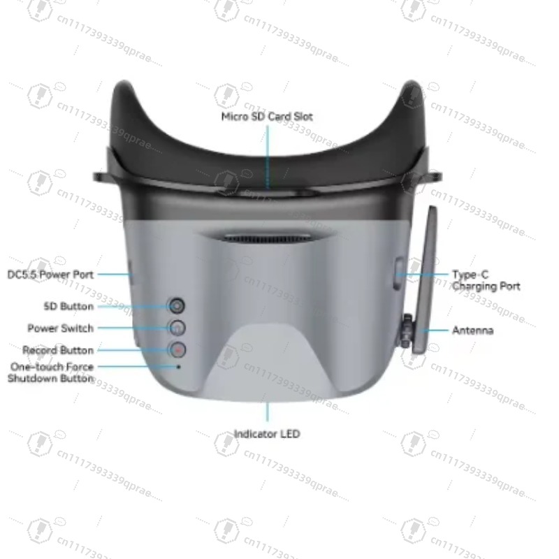 Drone Racing Goggles - アナログFPVゴーグル BETAFPV VR04 4.3インチディスプレイ FAT32 MicroSD