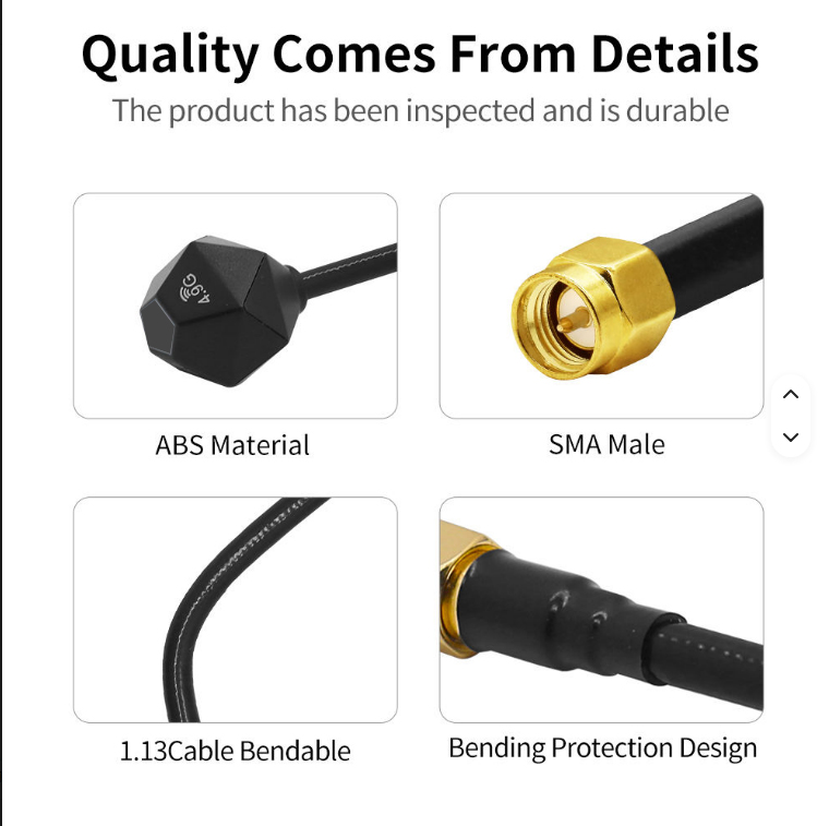 5.8GHz 3.5dBi アンテナ LHCP RP SMA - Drone Racing Antenna のレビューと価格